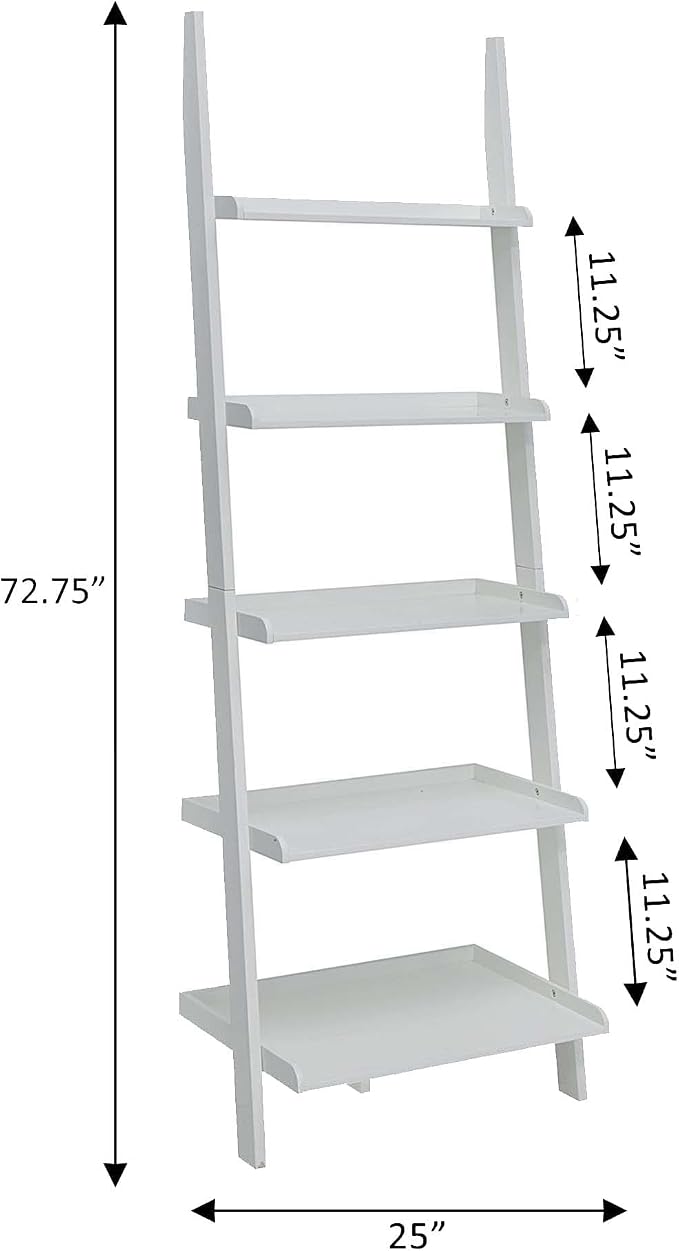 Convenience Concepts French Country Bookshelf Ladder - Image 8