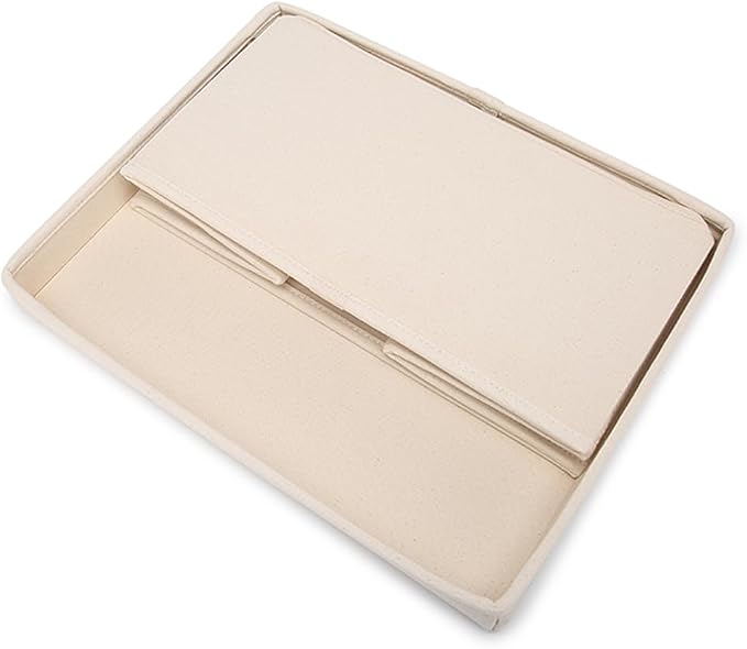 Foldable Storage Bins with Lids Cotton Canvas Rectangular Storage Box Ideal - Image 6
