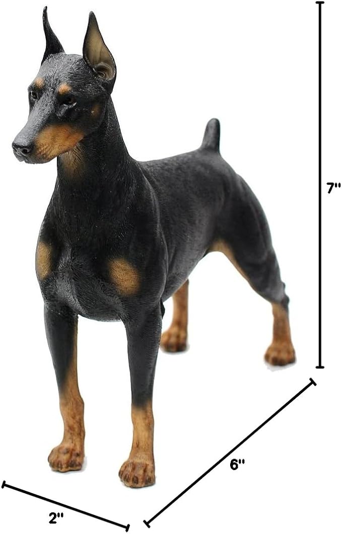 Comfy Hour 7" Doberman Dog Figurine, Realistic Lifelike Animal Statue, Standing - Image 10