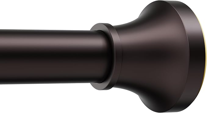 Adjustable Shower Curtain Rod 31-104 Inch, Never Rust Stainless Steel Brown by STARLATTA