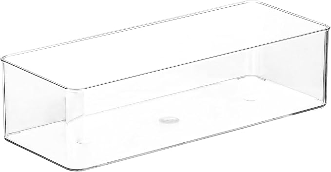 Acrylic Makeup Brush Holder Organizer, 1 Pack 1 Section Clear Plastic Makeup by Dayaanee
