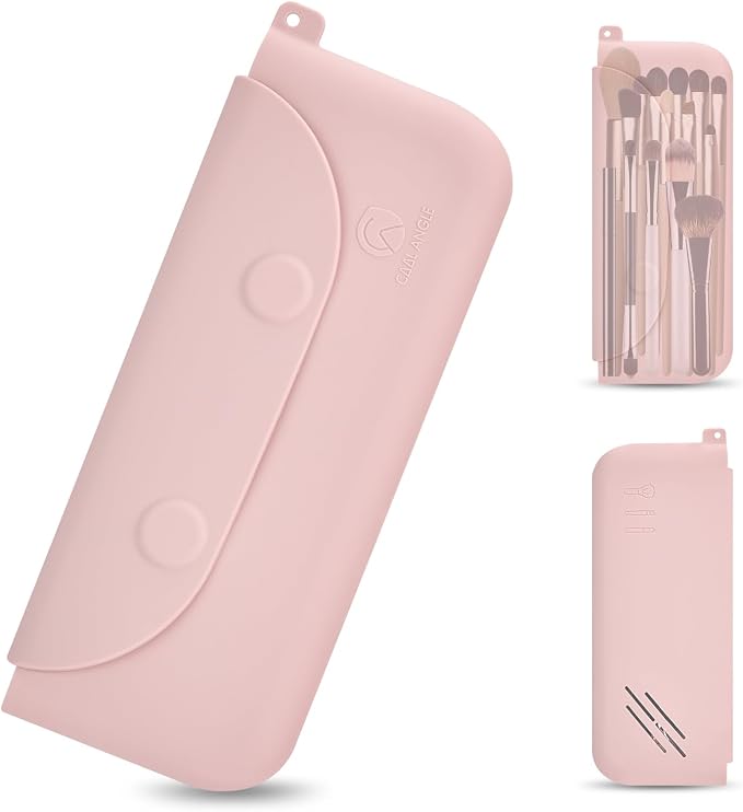 Silicone Makeup Brush Holder Large Travel Makeup Brush Case Original Design by COOL-ANGLE