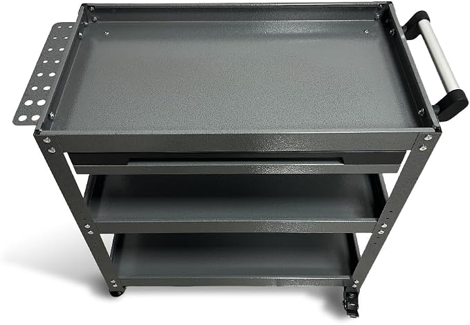 Metal 3 Tier Rolling Tool Cart - Image 6