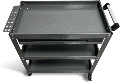 Metal 3 Tier Rolling Tool Cart - Image 6