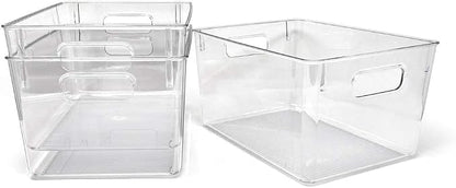 Isaac Jacobs 3-Pack Large Clear Storage Bins - Image 5