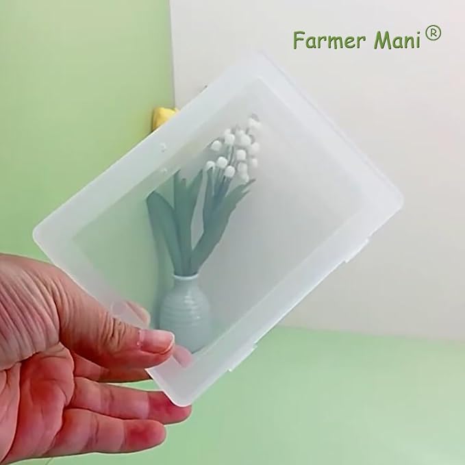 2 Pieces Rectangle Small Plastic Box Containers - Image 4