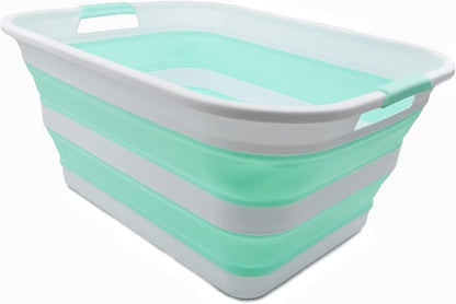 SAMMART 42L Collapsible Plastic Laundry Basket - Image 2