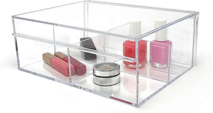 Isaac Jacobs 4-Compartment Clear Acrylic Organizer - Image 4