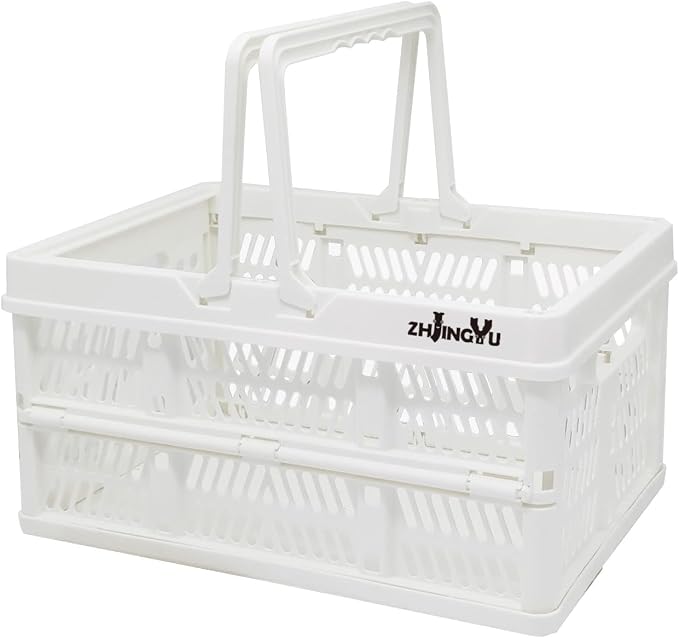 ZHJINGYU crates for storage, plastic baskets for organizing, collapsible by ZHJINGYU