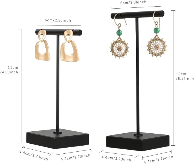 GemeShou 2pcs metal earring holder, mini hangers - Image 4