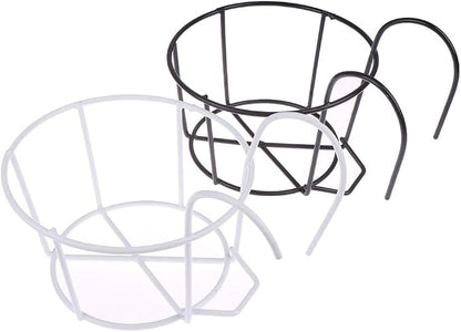 1 Pack Hanging Railing Planters Flower Pot Holders Plant Iron Racks Fence Metal - Image 7