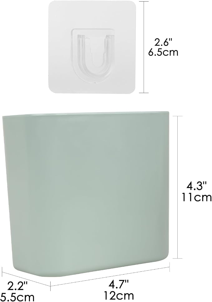 Multipurpose Wall Mount Toothbrush Holder, Self Adhesive Toothbrush Storage - Image 2