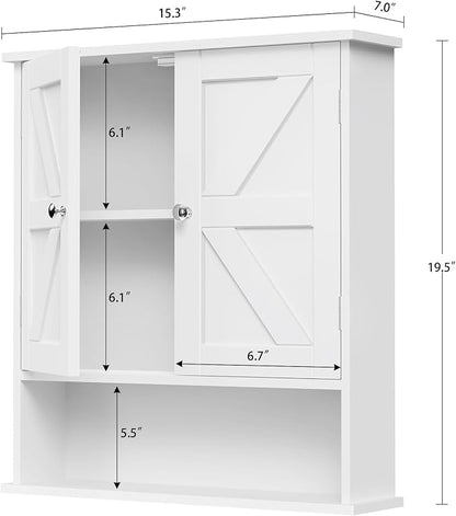 Bathroom Wall Cabinet, Over The Toilet Space Saver Storage - Image 3