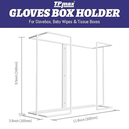 XL Gloves Box Facial Tissue Box Holder, Wire Rack Dispenser - Image 2