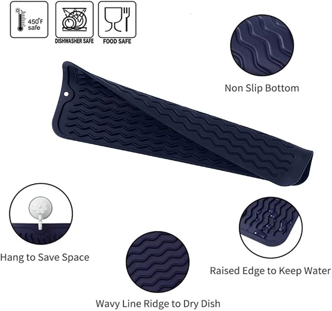 Silicone Dish Drying Mat for Multiple Usage, Easy clean, Eco-friendly, - Image 3