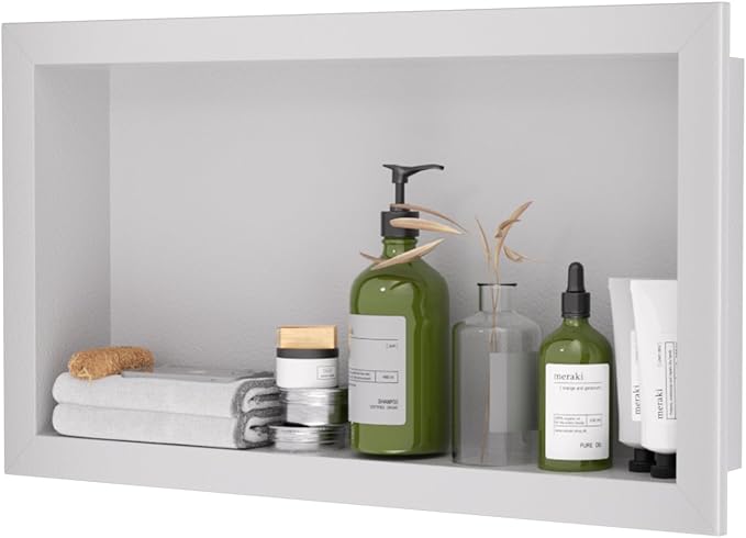 12" x 24" Stainless Steel Shower Niche, Single Waterproof Shelves, No-Tile by Unknown