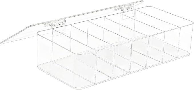 Clear Acrylic Makeup Organizers, 7-Section Bathroom Organizer by Unknown