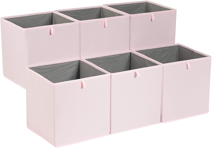 Amazon Basics Cube Organizer Bins, Collapsible Storage Baskets by AmazonBasics