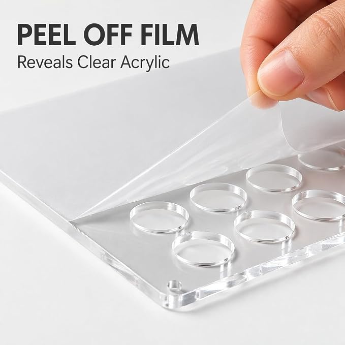 BOXIN 2-Pack Acrylic 2-in-1 Storage Rack, 12 Slots Each, Holds 10ml/15ml/20ml - Image 3