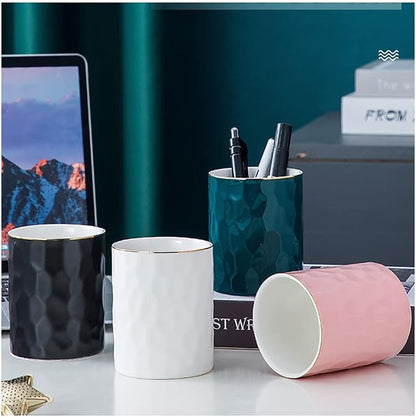 Ceramic Pen Holder Stand Cup Pencil Holder Organizer Makeup Brush Holders - Image 6