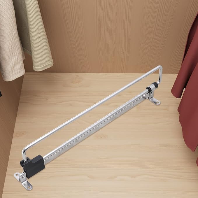 ABOOFAN 3 Pcs Retractable Closet Rod Sliding Clothes Hanger - Image 8