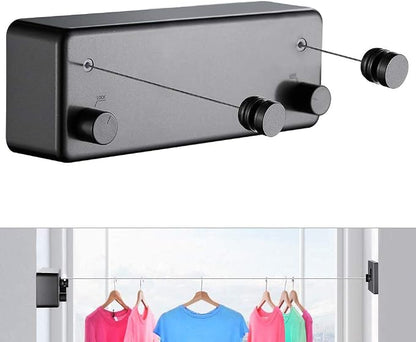 Retractable Clothesline |Indoor Outdoor Clothes Line | Heavy Duty Clothes by JOOM