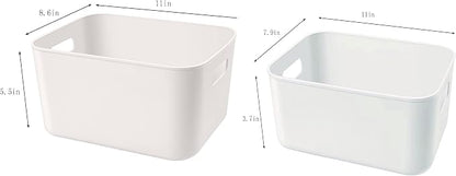 Set Of 6 Plastic Storage Bins, Versatile Kitchen Pantry Organization and Storage - Image 7