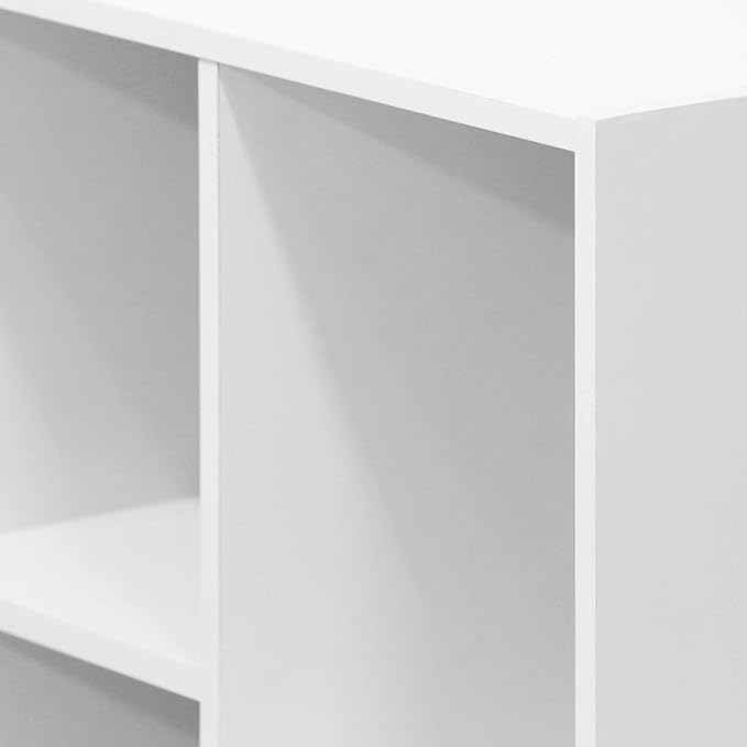 Furinno LUDER Book Shelf, 7-Cube Bookshelf, 9.4 x 19.5 x 41.7, - Image 7
