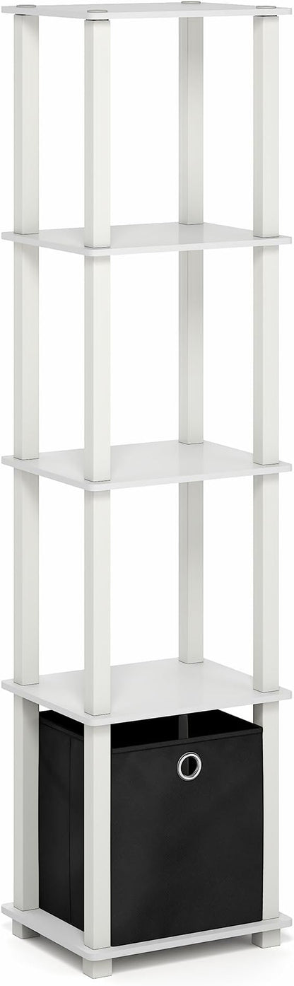 Furinno Turn-N-Tube Book Shelf, 5-Tier Square Open Frame Display Shelf - Image 6