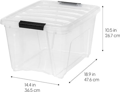 IRIS USA 32 QT Plastic Storage Box - Image 2
