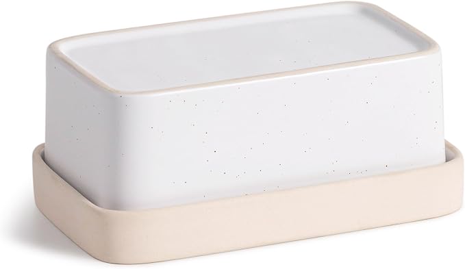 Ceramic Butter Dish with Lid，Large Butter Dish by IntoYourHouseOntoYourTable