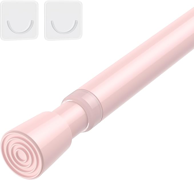 AIZESI Spring Tension Rods Adjustable Tension Curtain Rod Small Tension Rod No by AIZESITENSIONROD