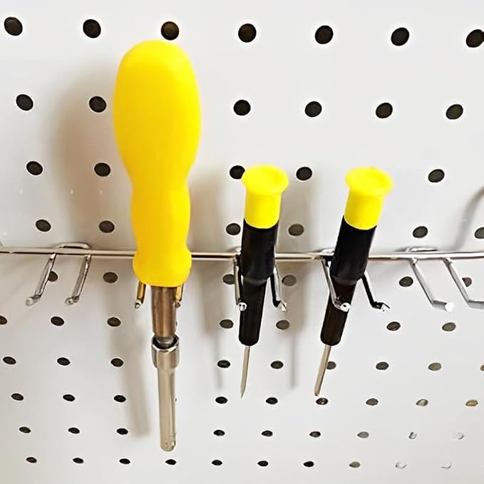 114-Piece Heavy Duty Metal Pegboard Hooks & Organizer Kit - Image 7