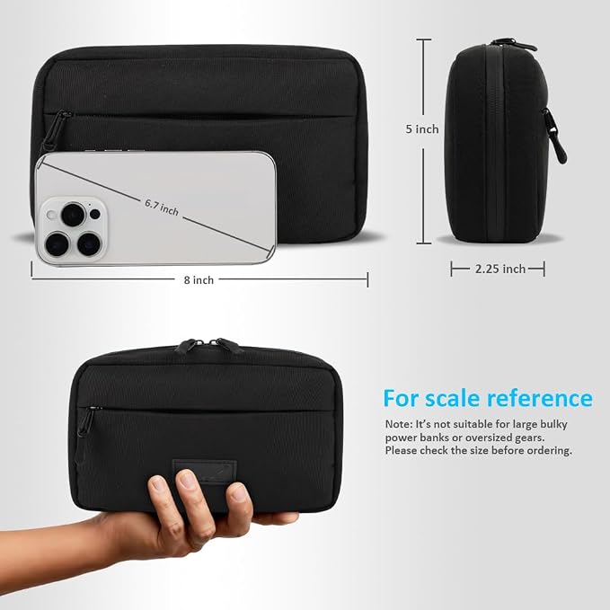 GOX Cable Organizer Travel Bag, Water Resistant Electronic Accessories Case - Image 2