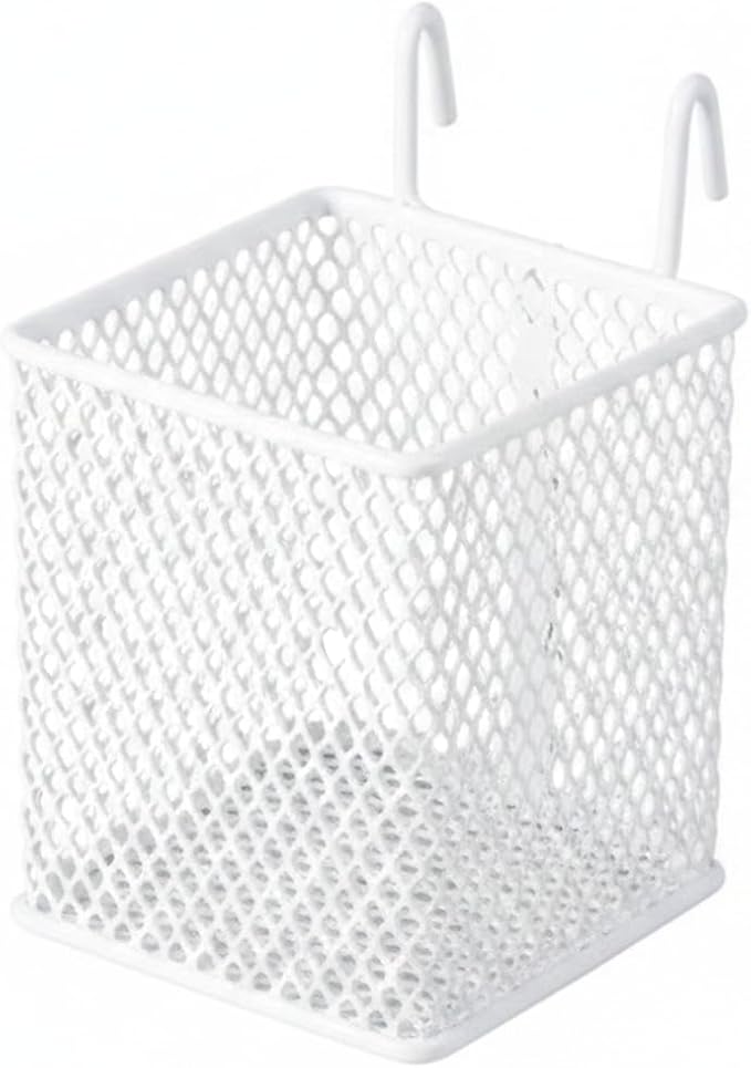 Wire Grid Hanging Basket, Iron Wall Mount Organizer by Unknown