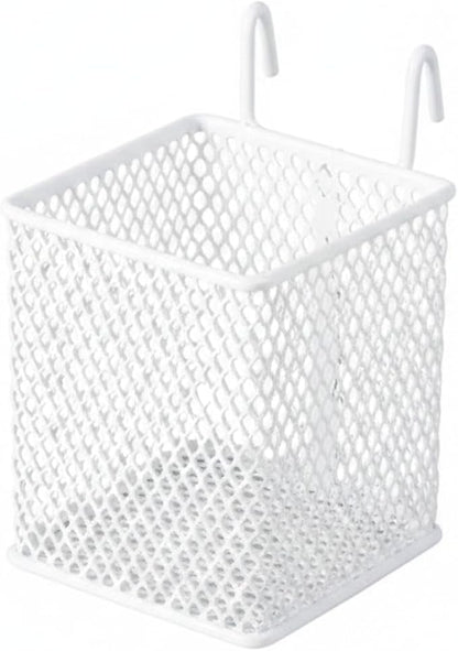 Wire Grid Hanging Basket, Iron Wall Mount Organizer by Unknown