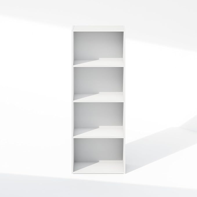Furinno Reed Closet Organizers and Storage, 4-Tier Closet Organizer, Open Shelf - Image 5