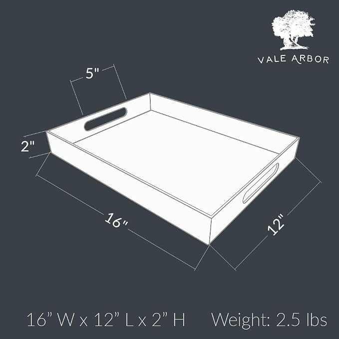 Clear Acrylic Serving Tray for Vanity, Food and Décor - Image 5