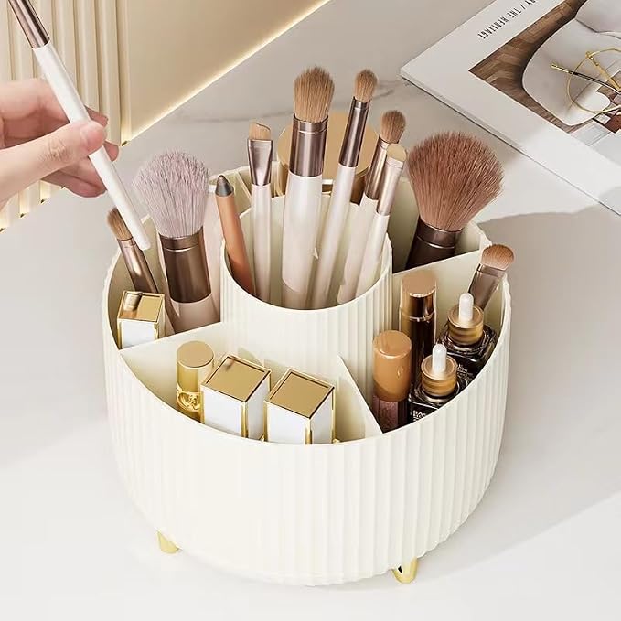 360 Degree Rotating Desktop Organizer, Makeup Brushes, Desktop Stationery - Image 6