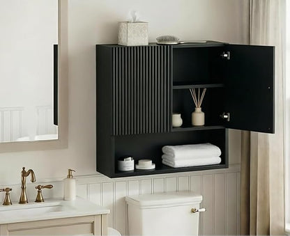 Black Bathroom Wall Cabinet - Image 4
