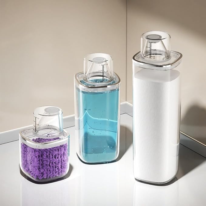 Transparent sealed laundry detergent canister - Image 8