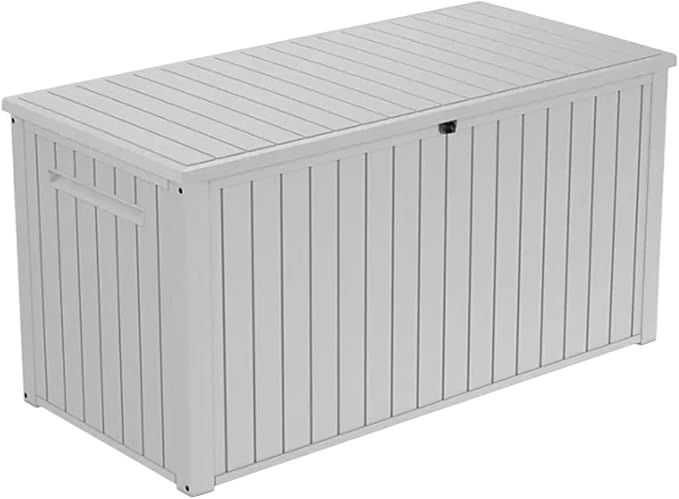 Outdoor Storage Box with Lockable Lid by Unknown