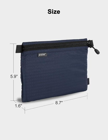 GOX Travel Toiletry Bag Carry On Zipper Pouch Cosmetic Kit Makeup Digital Bag - Image 7