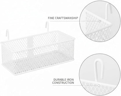 Wire Grid Hanging Basket, Iron Wall Mount Organizer - Image 6