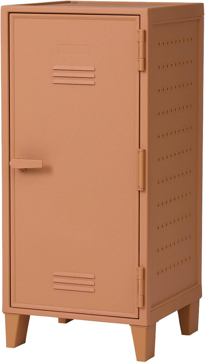 TENMA Orange Retro Cute Locker-Shaped Storage Box, Fits Peg Cabinet, Vertical by Unknown