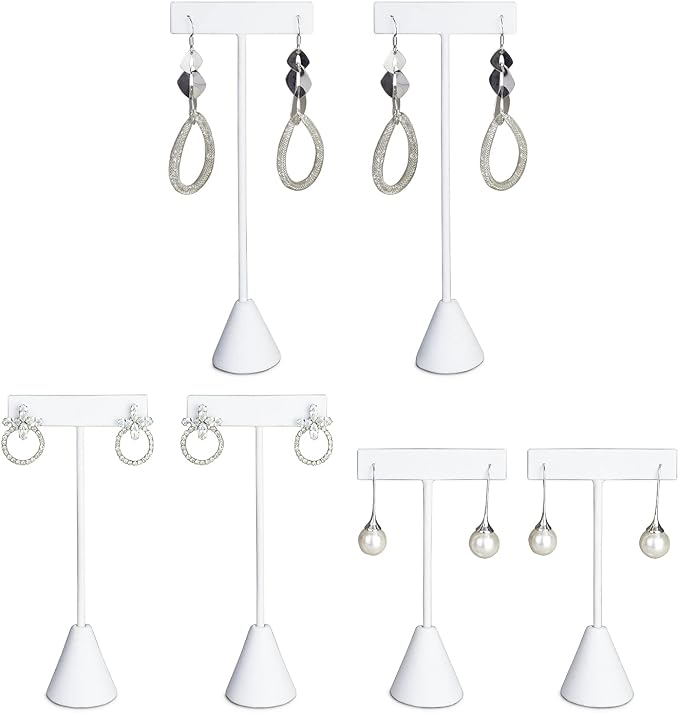 Ikee Design 6Pcs Set Earring T Stand Display Set by IkeeDesign
