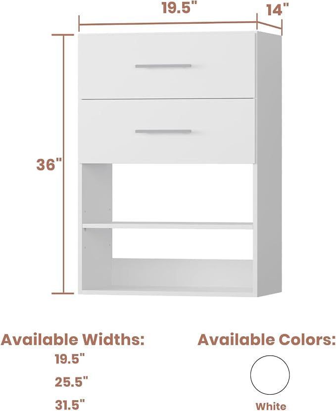 Modular Wood Closet System Tower - Image 2
