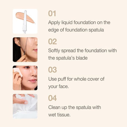 Foundation Spatula Made of Stainless Steel | Professional Makeup Spatula - Image 5