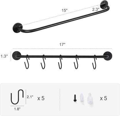Mkono Mug Holder Wall Mounted Coffee Cup Rack Hanger Modern Metal - Image 6