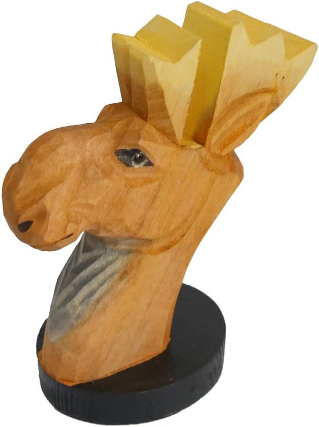Red Dollar Handmade Wood Carved Animal Eyeglass Holder, Cute Sunglasses Display - Image 3